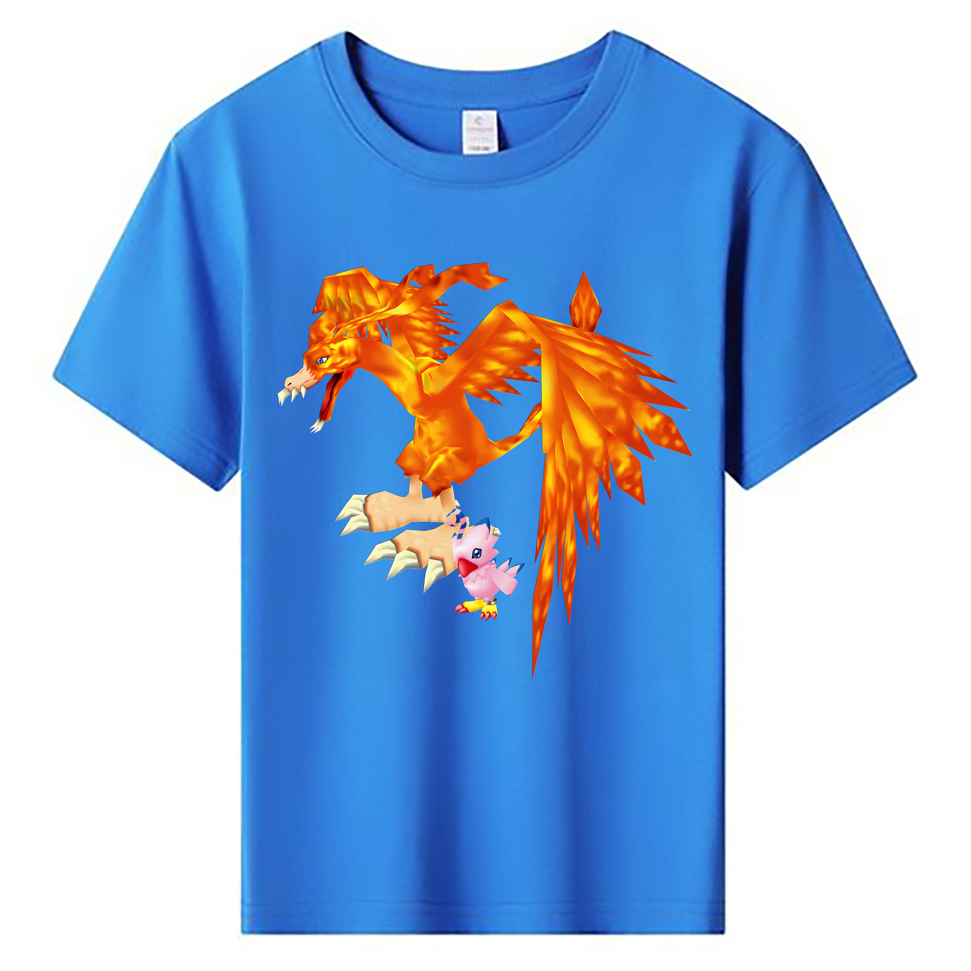 （画像用） Digimon デジタルモンスター/デジモン 綿100％キッズTシャツ（フロントプリント）